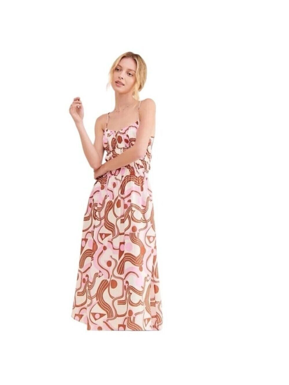 ASTR the Label Suzy Midi Dress Large NWT